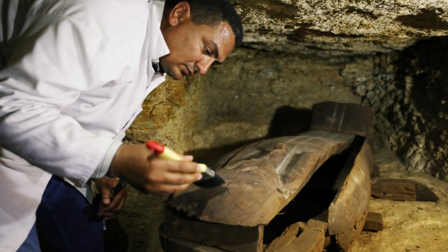 Temuan arkeologi baru di Mesir. (Foto: Mohamed Abd El Ghany/REUTERS)