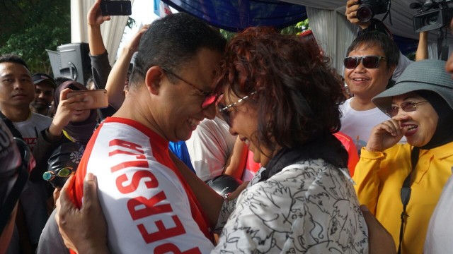 Anies dan Susi di Festival Danau Sunter Foto: Jamal Ramadhan/kumparan