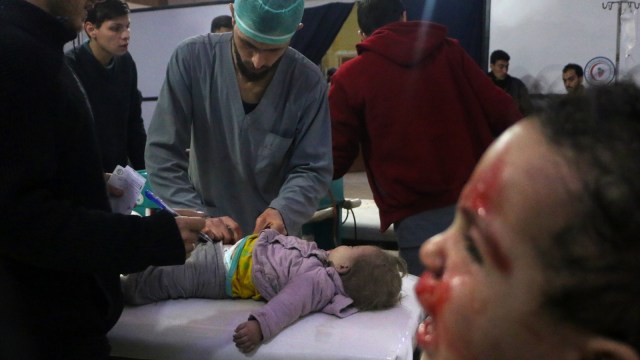 Tragedi Ghouta (Foto: AFP/Hamza AL-AJWEH)