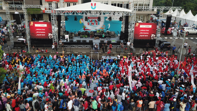 Foto udara Festival Danau Sunter (Foto: Resnu Andika/kumparan)