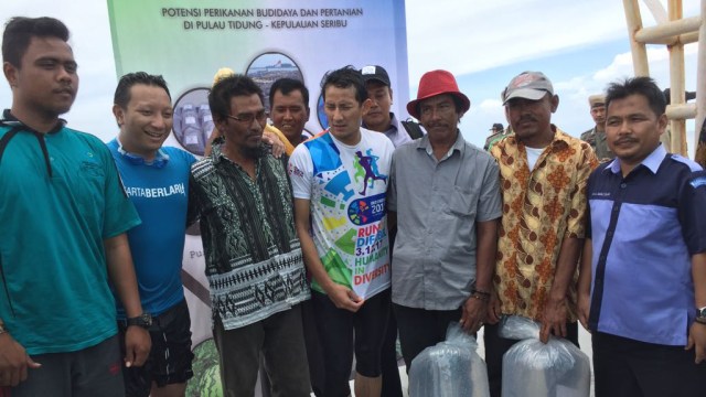 Sandiaga Uno di Pulau Tidung (Foto: Moh Fajri/kumparan)