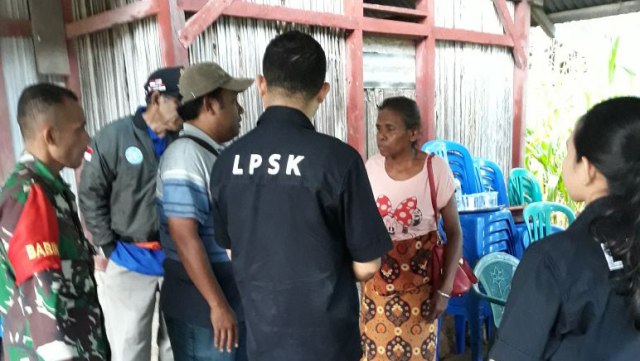 Tim LPSK temui keluarga Alm. Adelina Sau (Foto: Dok. Humas LPSK)