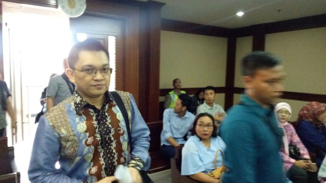 Sidang dakwaan Aditya Moha (Foto: Aprilandika Hendra/kumparan)