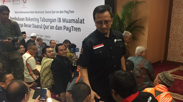 Ustaz Yusuf Mansur di Bank Muamalat (Foto: Siti Maghfirah/kumparan)