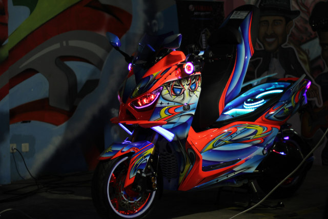 com-Yamaha CustoMAXI (Foto: Yamaha Indonesia)