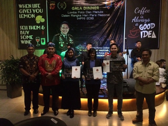 Polres Cirebon Gelar Perayaan Malam Puncak Hari Pers Nasional 2018