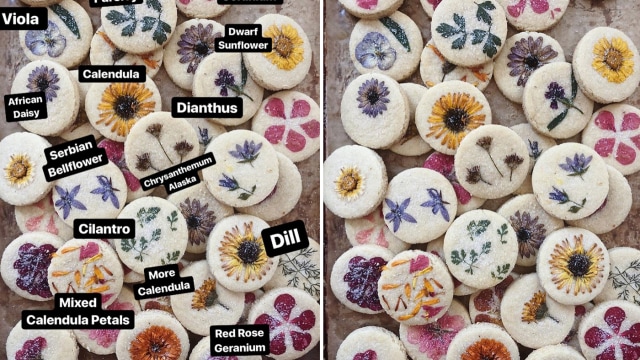 Edible Flower Cookies (Foto: Instagram @loriastern)