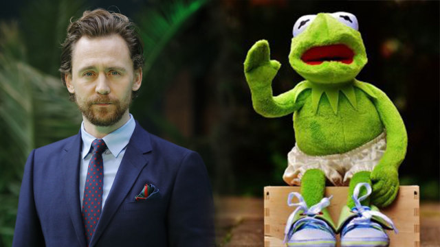 Tom Hiddleston dan Kermit the Frog (Foto: AFP/Tolga Akmen,  Pixabay)