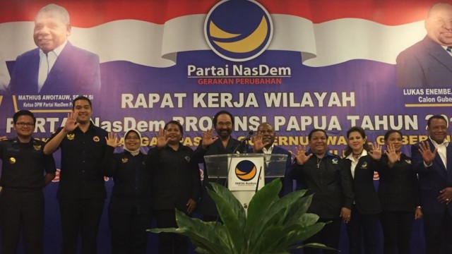 Garda Pemuda Nasdem (Foto: Rafyq/kumparan)