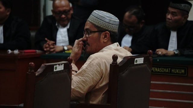 Sidang keputusan Jonru di PN Jakarta Timur (Foto: Irfan Adi Saputra/kumparan)
