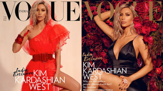 Vogue India Kim Kardashian (Foto: dok. Instagram @vogueindia)