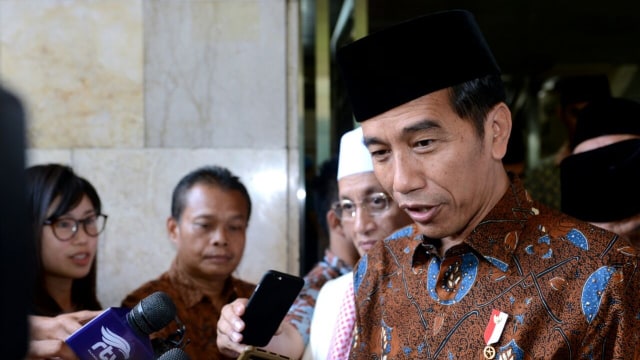 Jokowi Salat di Istiqlal (Foto: Dok.Biro Pers Setpres)