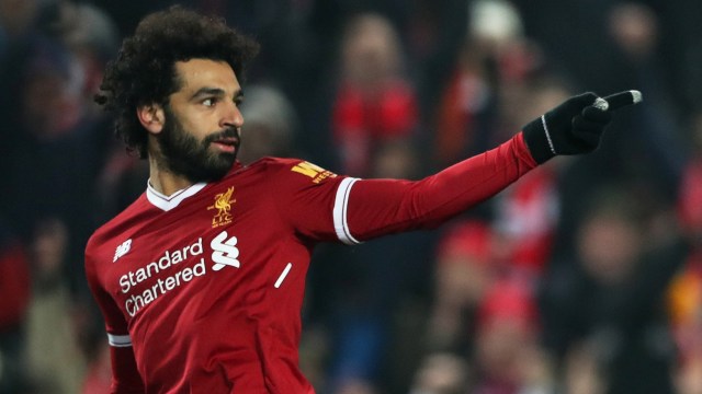 Selebrasi gol Salah. (Foto: REUTERS/Scott Heppell)