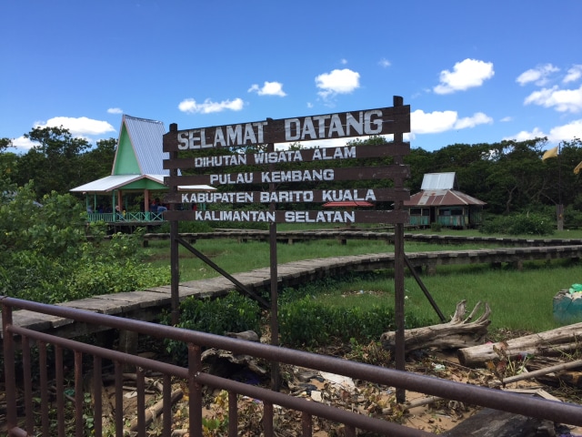 Pulau Kembang, Wisata Kera Berbalut Ziarah di Sungai Barito 