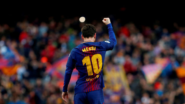 Bintang Barcelona Lionel Messi. Foto: AFP/Pau Barrena