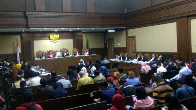 Sidang Setnov di Pengadilan Tipikor Jakarta. (Foto: Aprilandika Pratama/kumparan)