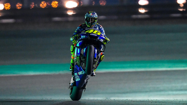 Aksi Rossi di tes MotoGP Qatar. (Foto: MotoGP)