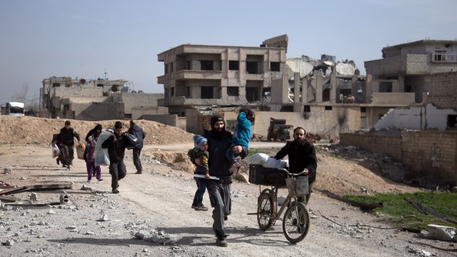 Kehancuran di Ghouta. (Foto: AFP/Abdulmonam Eassa)
