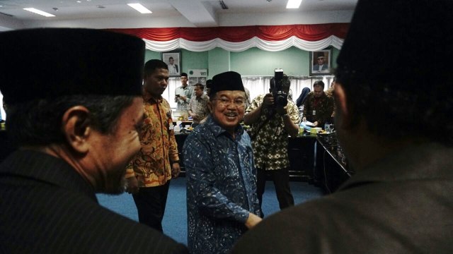 Jusuf Kalla di kantor MUI. (Foto: Helmi Afandi Abdullah/kumparan)