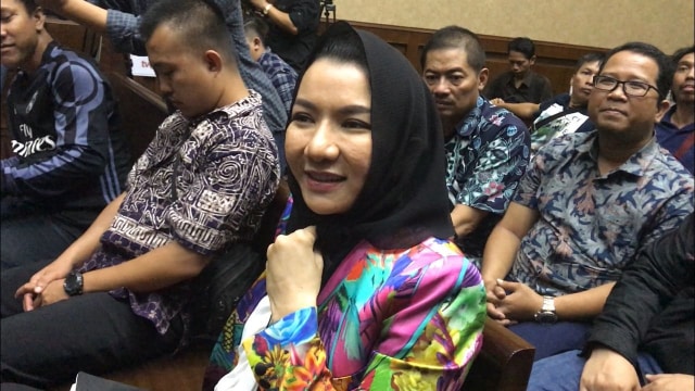 Rita Widyasari di Pengadilan Tipikor Jakarta (Foto: Aprilandika Pratama/kumparan)
