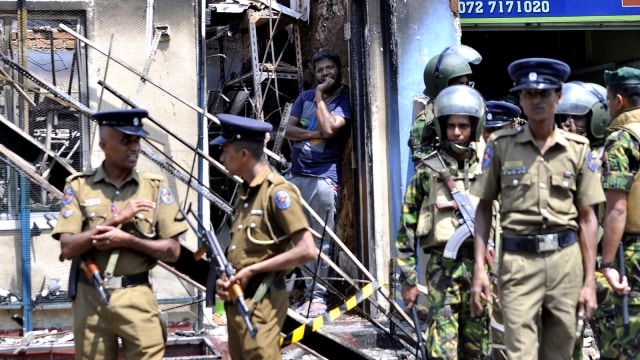 Konflik antaragama di Sri Lanka. (Foto: AFP)