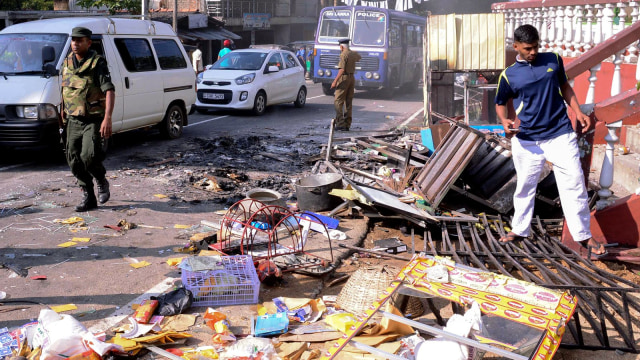 Konflik antaragama di Sri Lanka. (Foto: AFP)