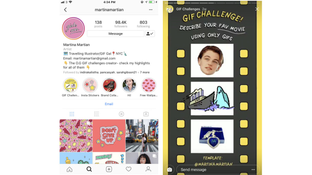 Berkenalan dengan GIF Challenge di Instagram Story (2)