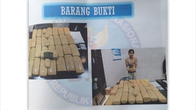 Barang bukti penyelundupan ganja 32 Kg (Foto: Dok. BNNP DKI Jakarta)