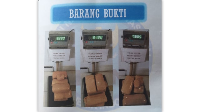 Barang bukti penyelundupan ganja 32 Kg (Foto: Dok. BNNP DKI Jakarta)