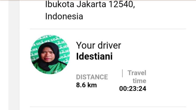 Driver GO-Jek Idestiani. (Foto: Pandu/kumparan)