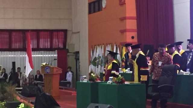 Megawati Soekarnoputri di Kampus IPDN