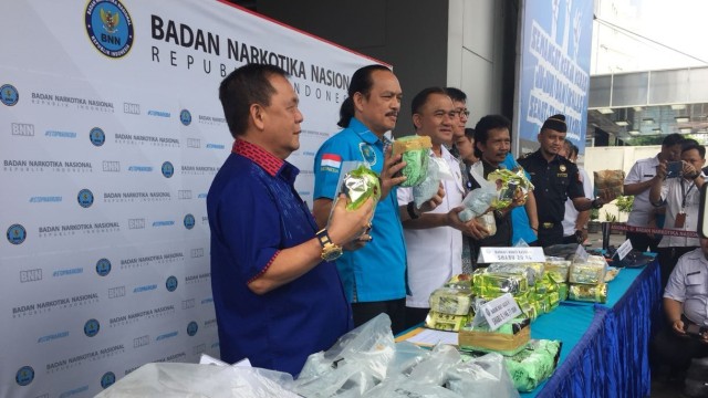 Rilis 6 Kasus Narkoba oleh BNN (Foto: Reki Febrian/kumparan)