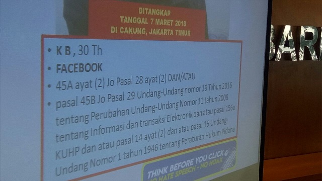 Barbuk kasus ujaran kebencian, sara dan hoaks (Foto: Aria Rusta/kumparan)