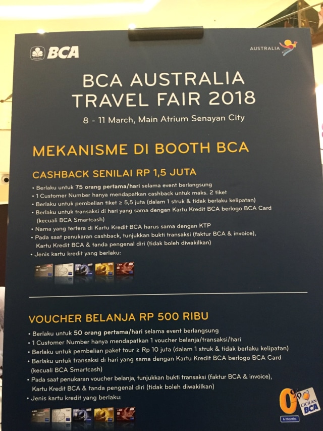 BCA Australia Travel Fair 2018. (Foto: Bella Cynthia/kumparan)