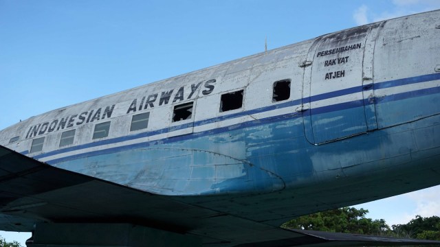 Replika Pesawat RI-001 di Banda Aceh (Foto: Zuhri Noviandi/kumparan)