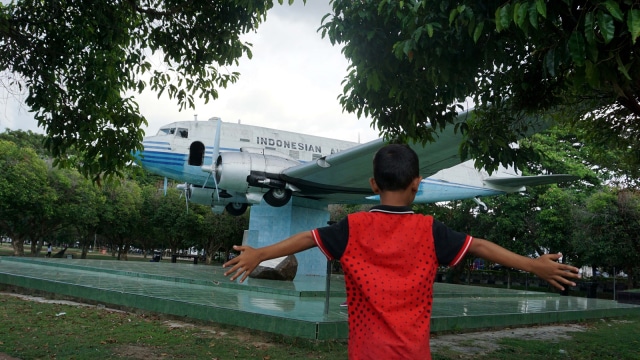 Replika Pesawat RI-001 di Banda Aceh (Foto: Zuhri Noviandi/kumparan)