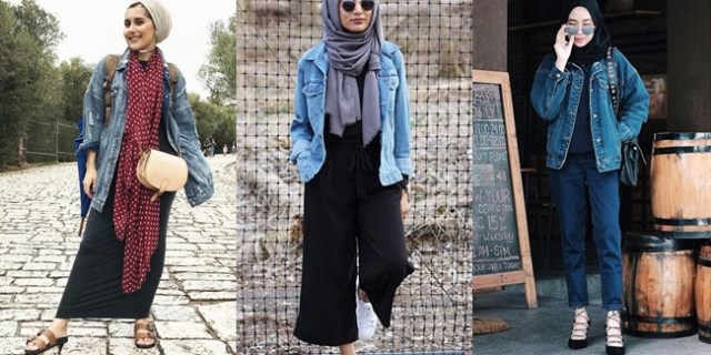 660 Model Jaket Levis Hijab HD Terbaik