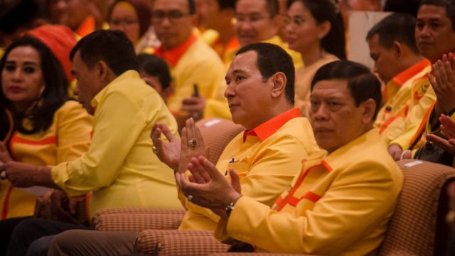 Rapimnas Partai Berkarya. (Foto: ANTARA FOTO/Mohammad Ayudha)