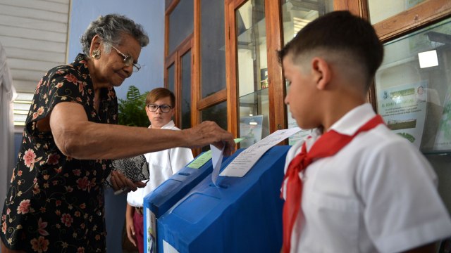 Pemilu di Kuba. (Foto: AFP/Alejandro Ernesto)