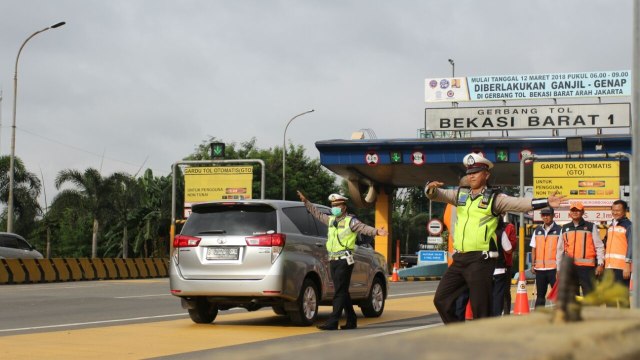  Ganjil  Genap  di Tol  Tambun Dimulai Lalin Arah Jakarta 