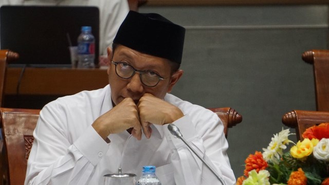 Menteri Agama Lukman Hakim mendukung langkah KPU terkait sosialisasi Pemilu di rumah ibadah. Foto: Fanny Kusumawardhani/kumparan