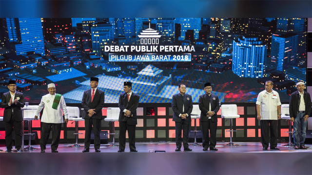 Debat calon Gubernur Jawa Barat (Foto: ANTARA FOTO/M Agung Rajasa)