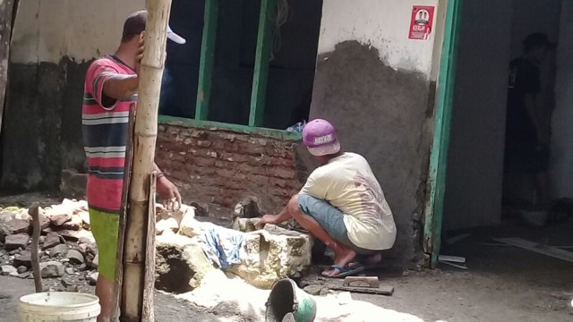 Rumah warga diperbaiki. (Foto: dok. Humas GP)