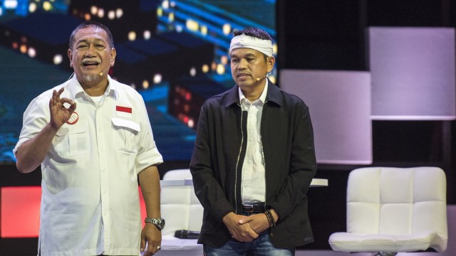 Deddy Mizwar dan Dedi Mulyadi. (Foto: Antara/M Agung Rajasa)