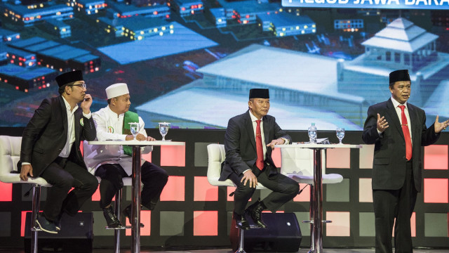 Debat Cagub dan Cawagub Jabar (Foto: ANTARA/M Agung Rajasa)