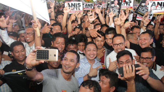 Anis Matta di Lapangan Karebosi, Makassar (Foto: Dok. Relawan Anis Matta Indonesia Timur)