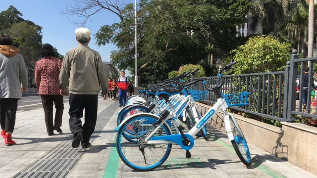 Area parkir bike sharing