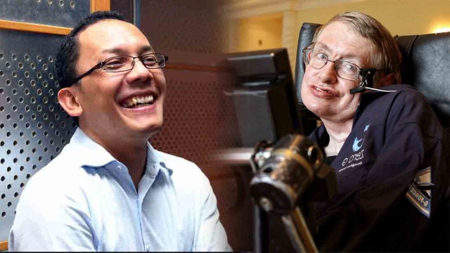 L.T. Handoko dan Stephen Hawking (Foto:  Dok. LIPI dan Reuters)