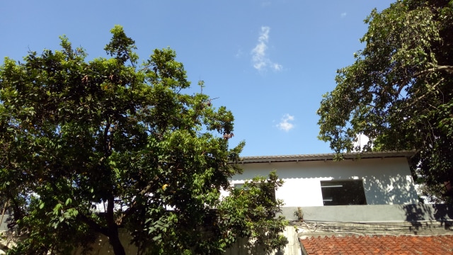Awan di langit halaman kantor kumparan (Foto: Utomo/kumparan)