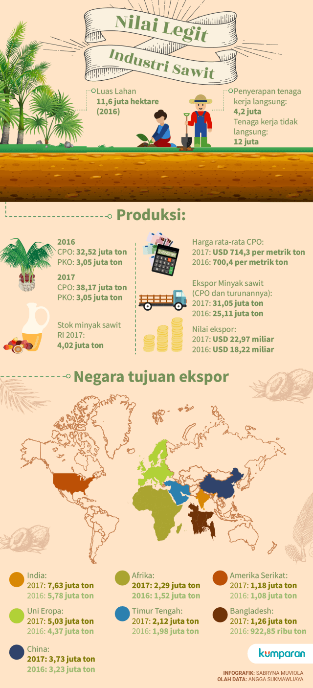 Infogtafik Kelapa Sawit (Foto: Sabryna Putri Muviola/kumparan)